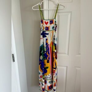 Boutique printed maxi size small